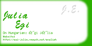 julia egi business card